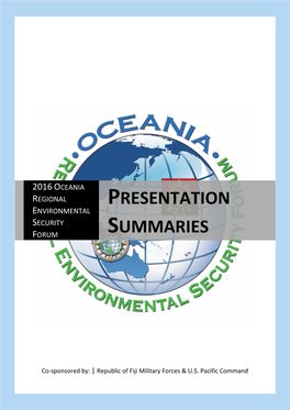 RESF 2016 Presentation Summaries