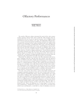 Olfactory Performances