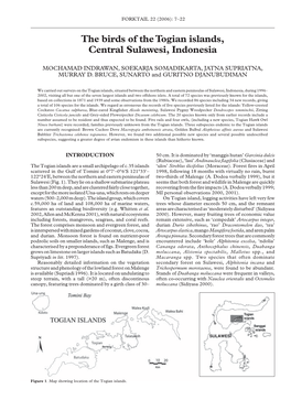 The Birds of the Togian Islands, Central Sulawesi, Indonesia (Forktail 22: 7-22) (PDF, 180
