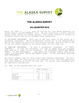 The Alaska Survey