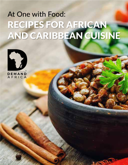 At One with Food: RECIPES for AFRICAN and CARIBBEAN CUISINE at One with Food: Recipes for African and Caribbean Cuisine