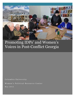 Promoting Idps' and Women's Voices in Post-Conflict Georgia