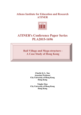 ATINER's Conference Paper Series PLA2015-1696