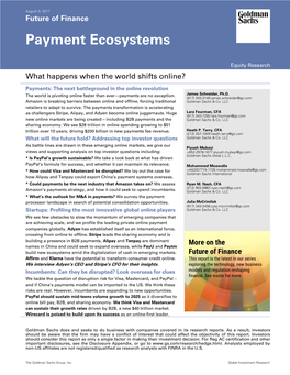 Payment Ecosystems