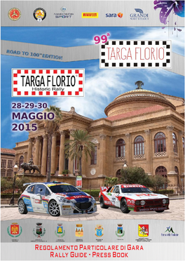 Regolamento Particolare Di Gara Rally Guide - Press Book