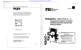 IB: I~ORCEMENT Pedophilia /Ped-A-Fil-E-A/ N : Sexual Perversion