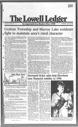 Grattan Township and Murray Lake Residents , Fight to Maintain Area's Rural Character