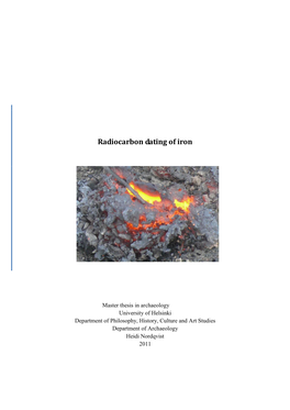 Radiocarbon Dating of Iron