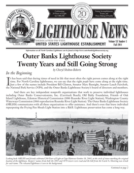 Outer Banks Lighthouse Society Twenty Years and Still Going Strong
