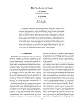 The Fate of Asteroid Ejecta 527