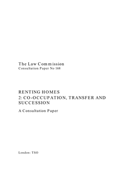 The Law Commission RENTING HOMES 2