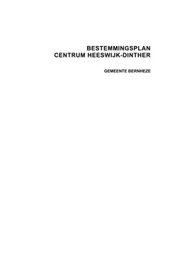 Bestemmingsplan Centrum Heeswijk-Dinther