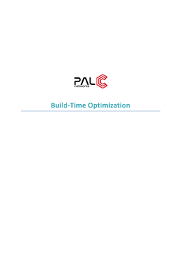 Build-Time Optimization