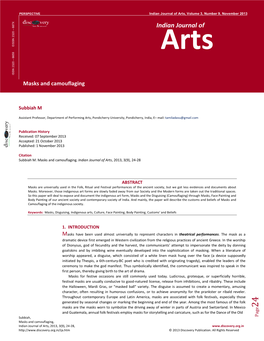 Indian Journal of Arts, Volume 3, Number 9, November 2013 R