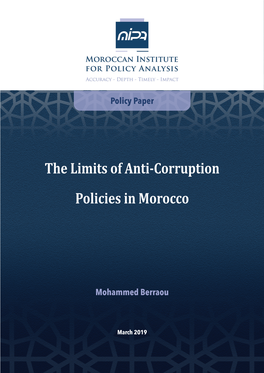 The Limits of Anti-Corruption Policies in Morocco