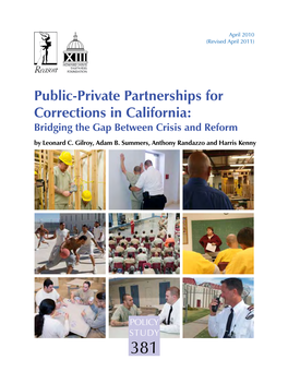 Public-Private Partnerships for California Prisons | 1