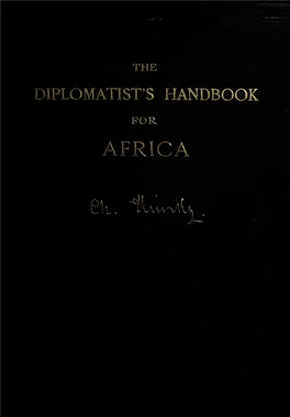 The Diplomatist's Handbook for Africa (1897)