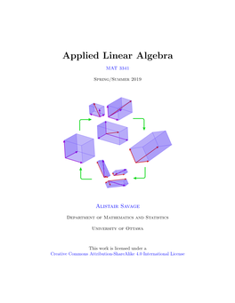 Applied Linear Algebra