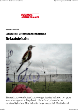 De Laatste Halte – De Groene Amsterdammer