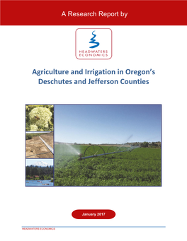 Agriculture and Irrigation in Oregon's Deschutes and Jefferson Counties