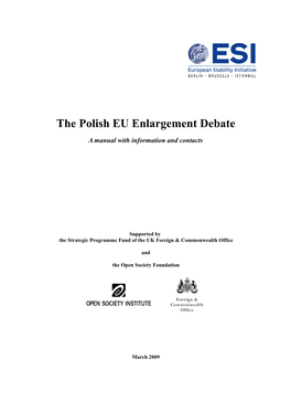 The Polish EU Enlargement Debate