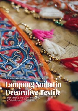 Lampung Saibatin Decorative Textile Ii SUMATRA SELATAN PROVINCE MESUJI REGENCY