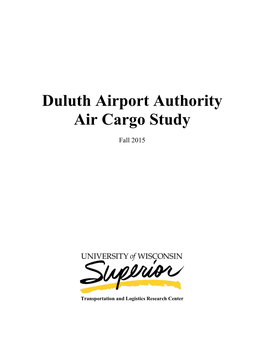 Duluth Airport Authority Air Cargo Study