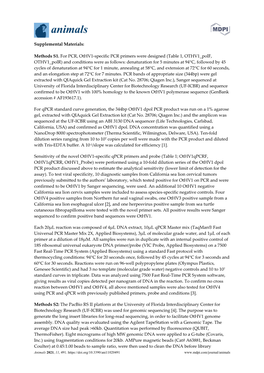 Methods S1. for PCR, Othv1-Specific PCR Primers Were Designed