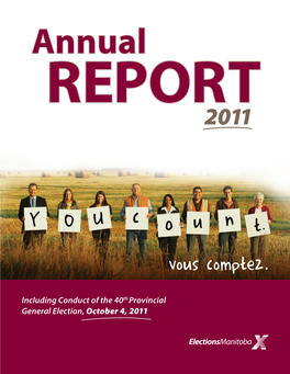 2011 Annual Report of the Chief Electoral Officer