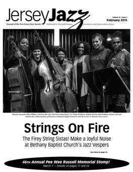 Strings on Fire the Firey String Sistas! Make a Joyful Noise at Bethany Baptist Church’S Jazz Vespers