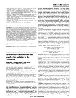 Definitive Fossil Evidence for the Extant Avian Radiation in the Cretaceous