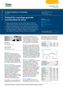 Poised for Earnings-Growth Acceleration in 2015