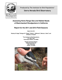 Sierra Nevada Bird Observatory