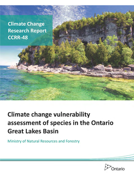 Climate Change Vulnerability Assessment of Species in the Ontario Great Lakes Basin
