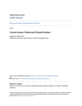 Global and Cultural Studies