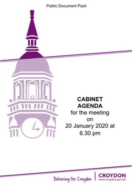 (Public Pack)Agenda Document for Cabinet, 20/01/2020 18:30