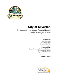 City of Silverton Addendum to the Marion County Natural Hazards Mitigation Plan