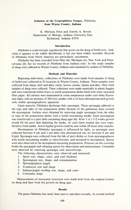 Proceedings of the Indiana Academy of Science