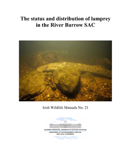 The Distribution of Lamprey in the River Barrow SAC