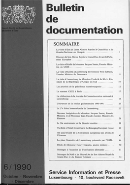 Bulletin De Documentation