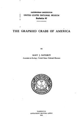 The Grapsoid Crabs of America