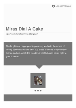 Miras Dial a Cake