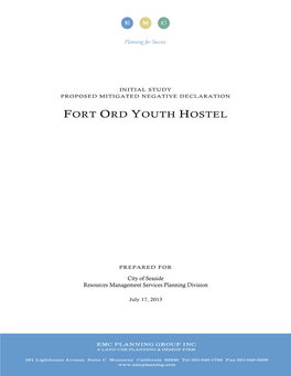 Fort Ord Youth Hostel
