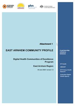 EAST ARNHEM COMMUNITY PROFILE a Partnership Initiative Between