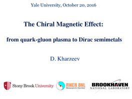 The Chiral Magnetic Effect: from Quark-Gluon Plasma to Dirac Semimetals