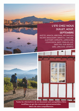 L'ete Chez Nous Juillet, Aout, Septembre