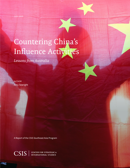 Countering China's Influence Activities