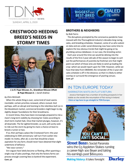Crestwood Heeding Breed's Needs in Stormy Times