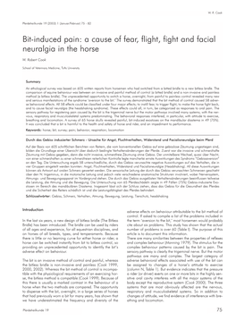 Bit-Induced Pain: a Cause of Fear, Flight, Fight and Facial Neuralgia in the Horse