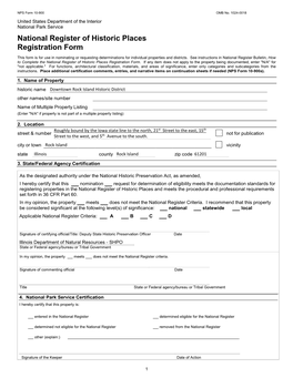 National Register of Historic Places Registration Form